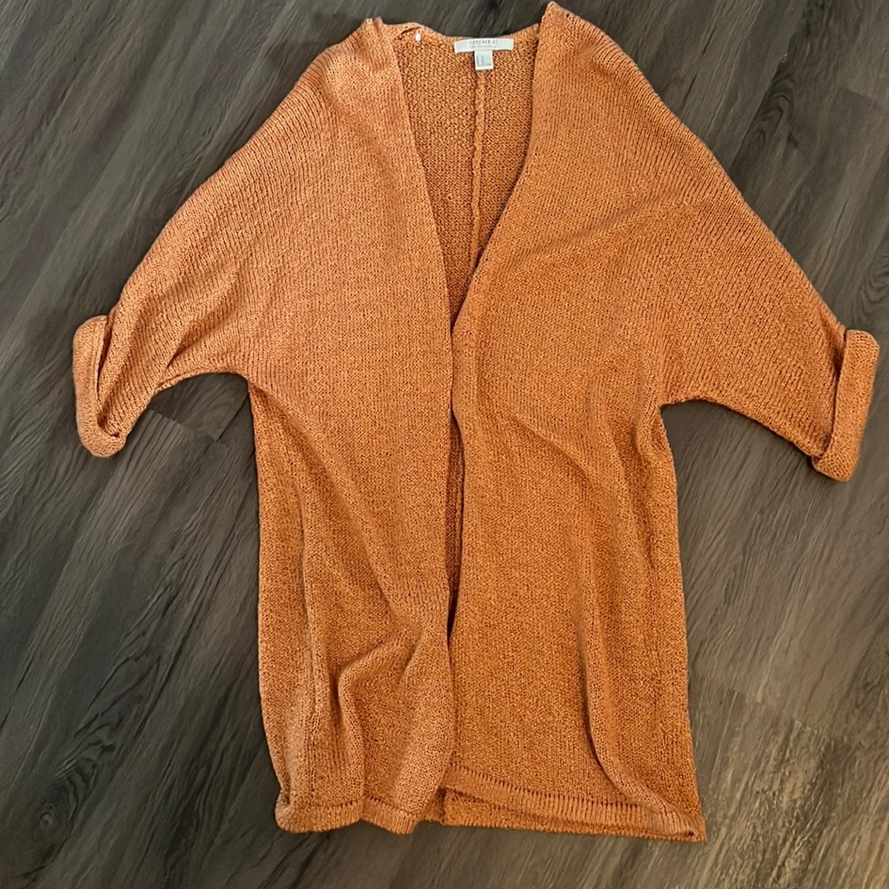 Orange cardigan
